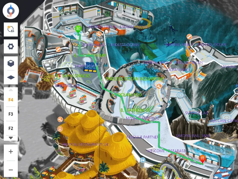 以艺术化地图与隐形技术重塑国际场馆导航体验(图2)